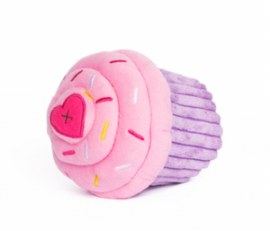 Zippy Paws Plush Squeaker Cupcake Toy